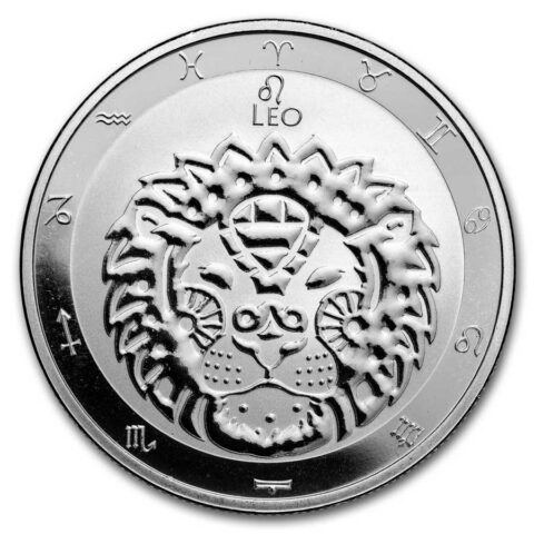 Tokelau - $5 Zodiac Series: Leo - 1oz Silver