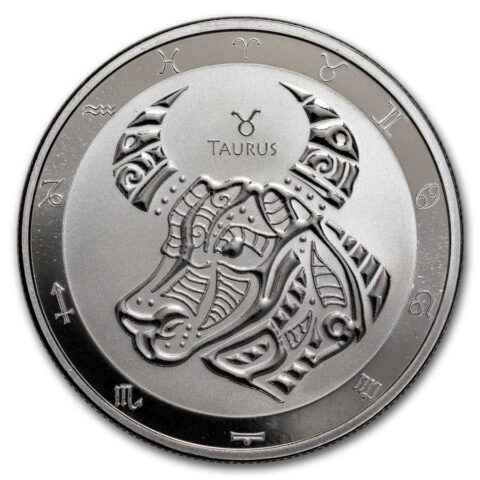 Tokelau - $5 Zodiac Series: Taurus - 1oz Silver