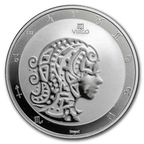 Tokelau - $5 Zodiac Series: Virgo - 1oz Silver