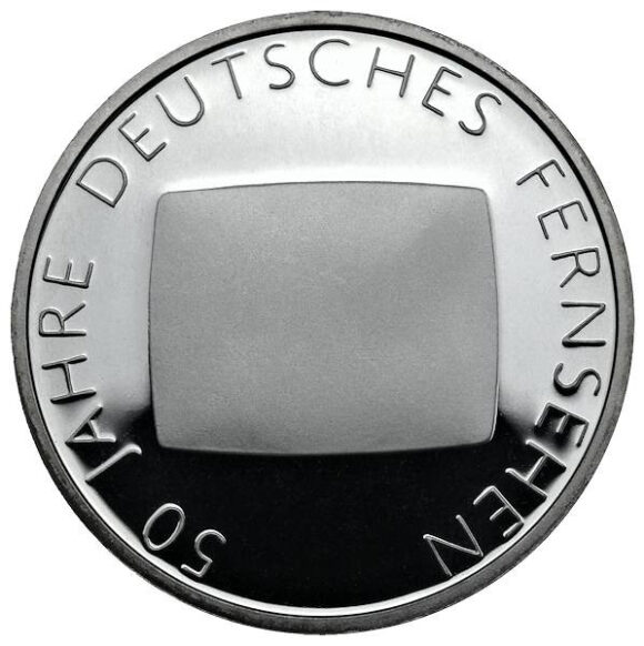 10 Euro - 50 Jahre Fernsehen - 2002G - Proof - Afbeelding 2