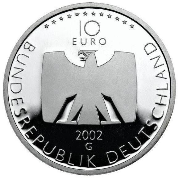 10 Euro - 50 Jahre Fernsehen - 2002G - Proof