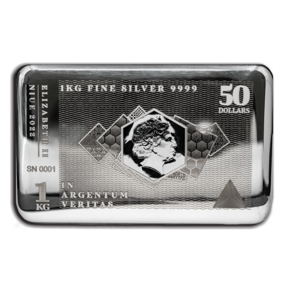 Niue - Silver Note Coinbar - $50 NZD - 2022