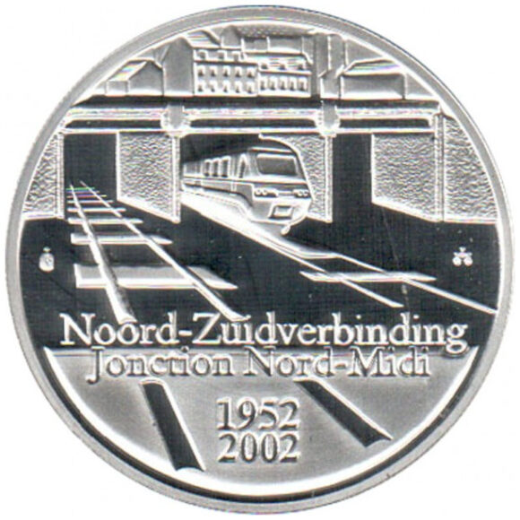 10 Euro 2002 – 50 jaar Brusselse trein (Proof Zilver)