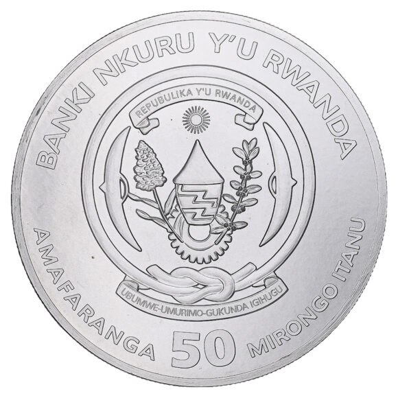 Rwanda - Shoebill Stork 2019 - 1oz (Silver) - Afbeelding 2