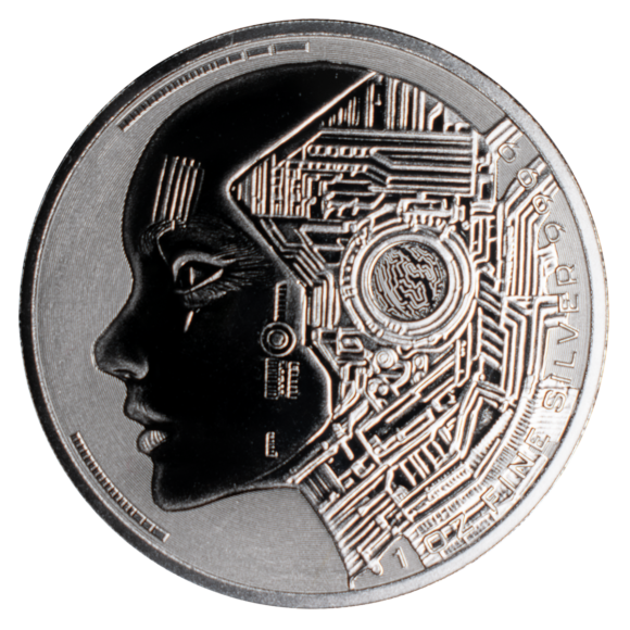 Chad - CFA 5000 - AI Coin 2025 - 1oz Zilver - Prooflike